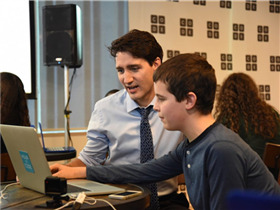 特鲁多总理在渥太华“一小时程序设计”活动上的致辞